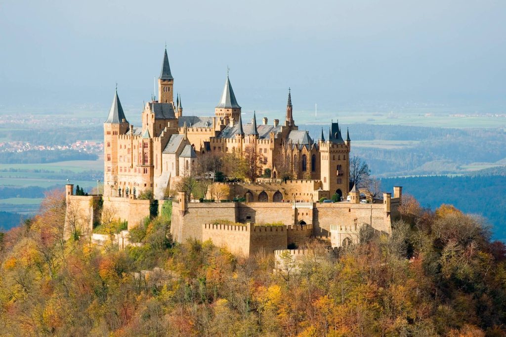 Ancestral seat of the Prussian imperial House of Hohenzollern in Baden-Wuertenberg