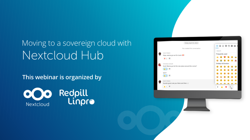 webinar Redpill Linpro and Nextcloud on Nextcloud Hub