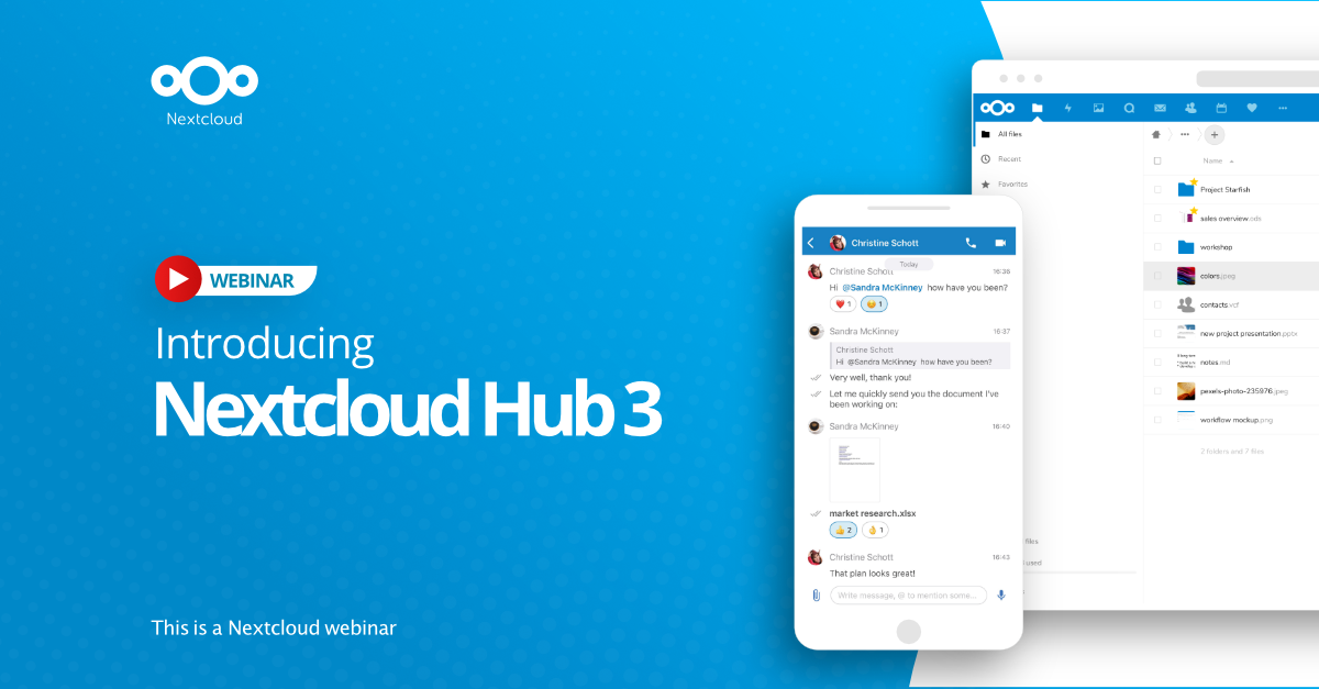 Join our webinar on Nextcloud Hub 3! - Nextcloud