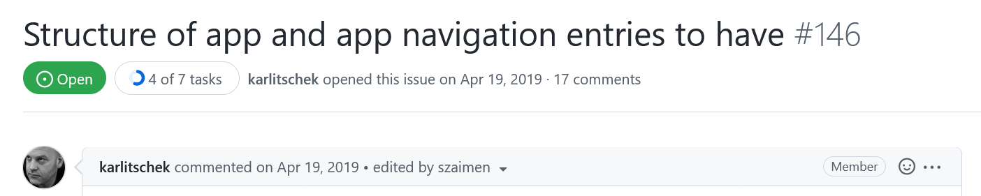 The Github issue with the initial Photos roadmap by Frank