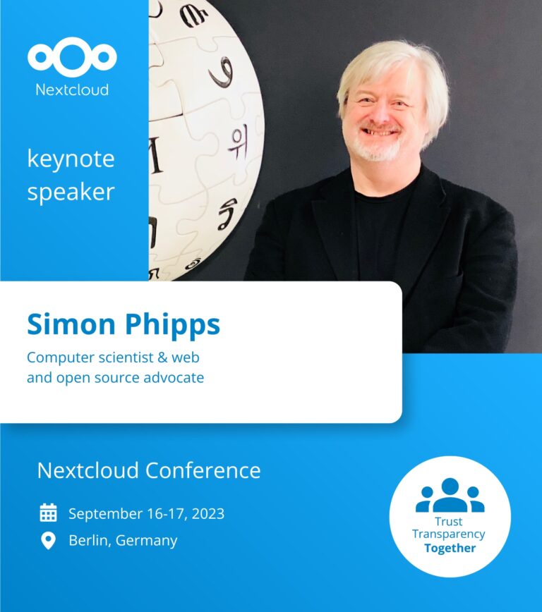 Learn more about Keynote Speaker Simon Phipps! - Nextcloud