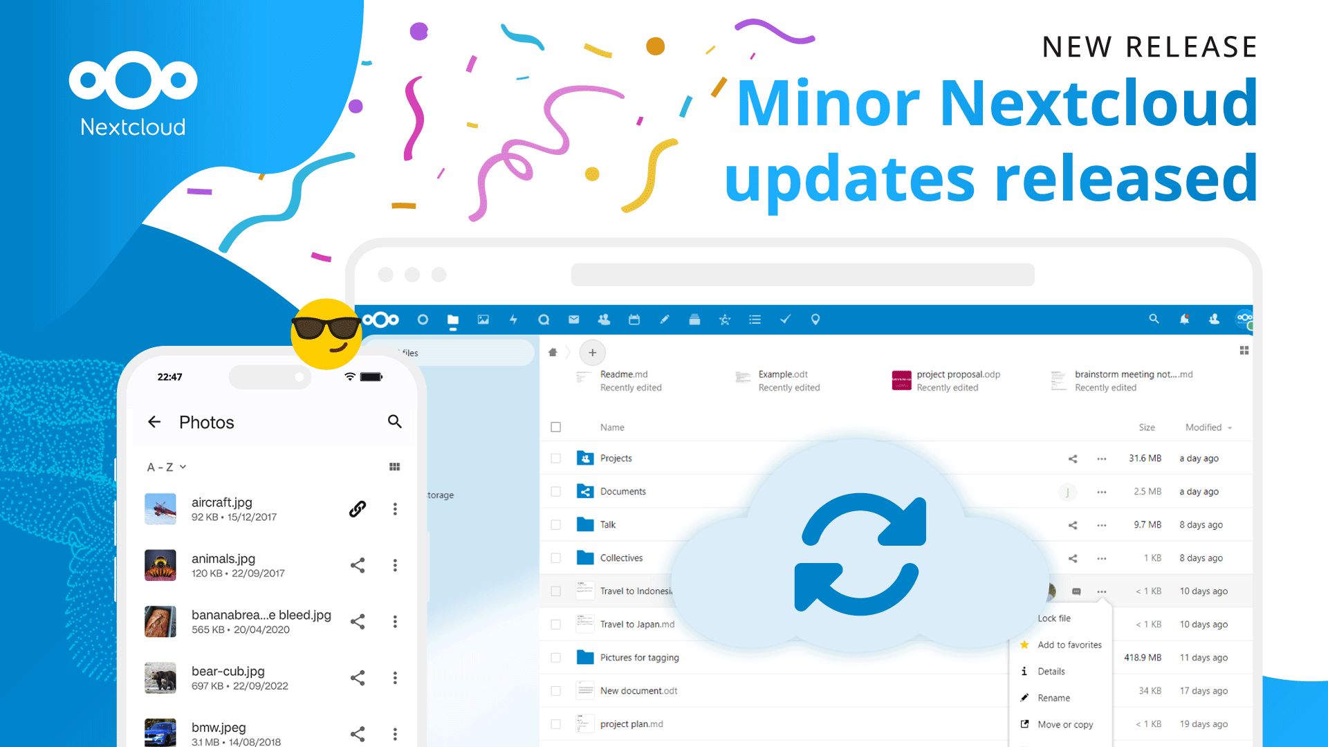 Mises à jour mineures de Nextcloud