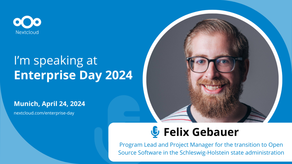 Enterprise Day Speaker: Felix Gebauer, Schleswig-Holstein