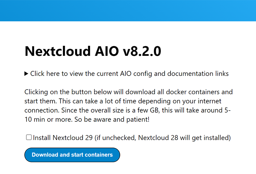 Nextcloud AIO 8.2.0