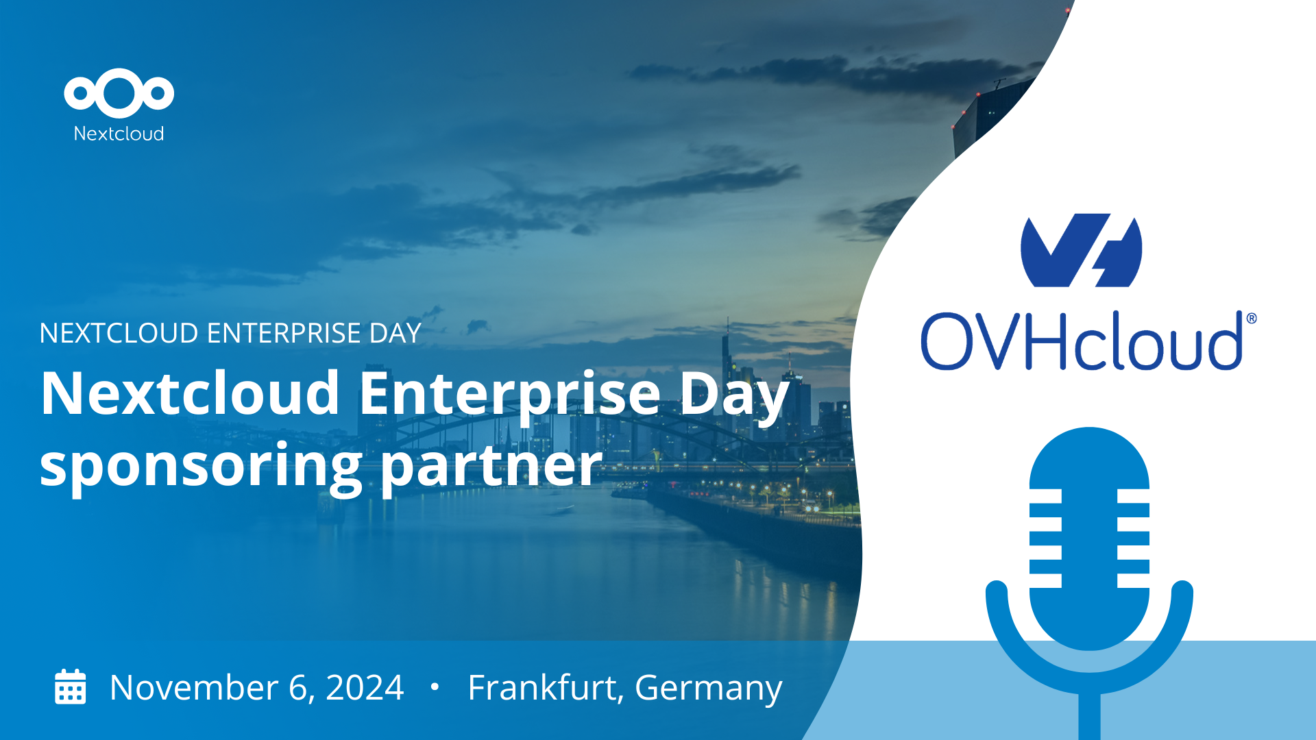 Nextcloud Enterprise Day November 2024 sponsor OVHcloud