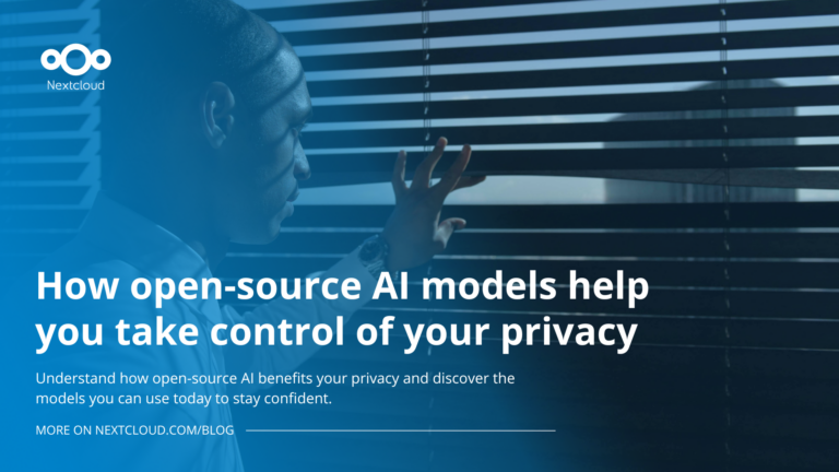 Open-source AI models that give you privacy back - Nextcloud