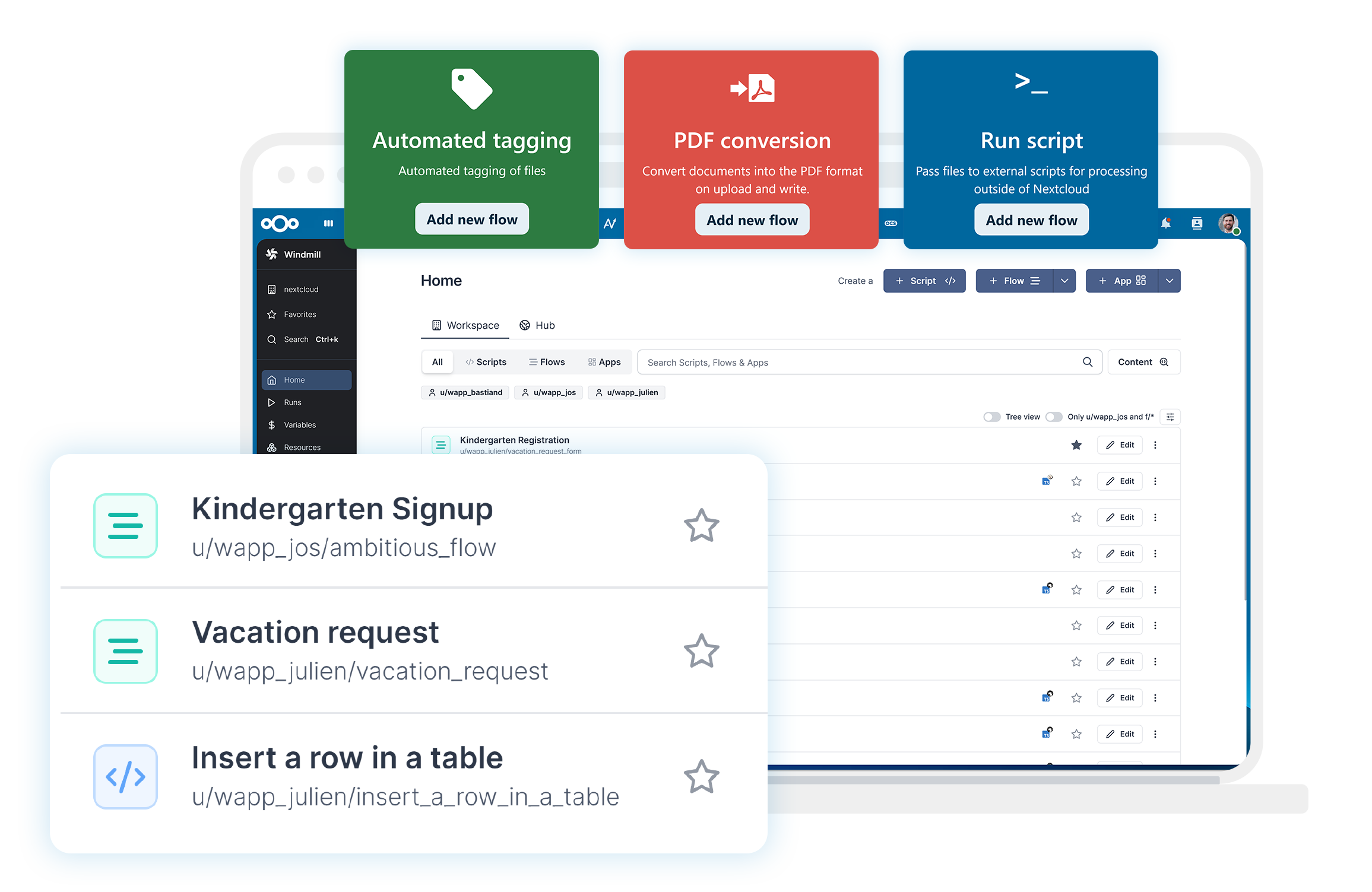 Nextcloud Flow