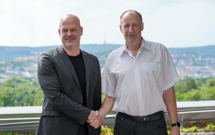 Thomas Bönig, CIO & CDO der Landeshauptstadt Stuttgart und Leiter des Amts für Digitalisierung, Organisation und IT (DO.IT), und Nextcloud-Geschäftsführer Frank Karlitschek (Quelle: Nextcloud).