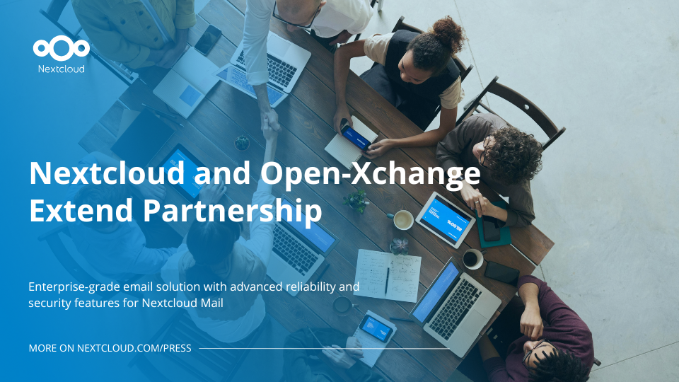 Nextcloud and Open-Xchange Extend Partnership