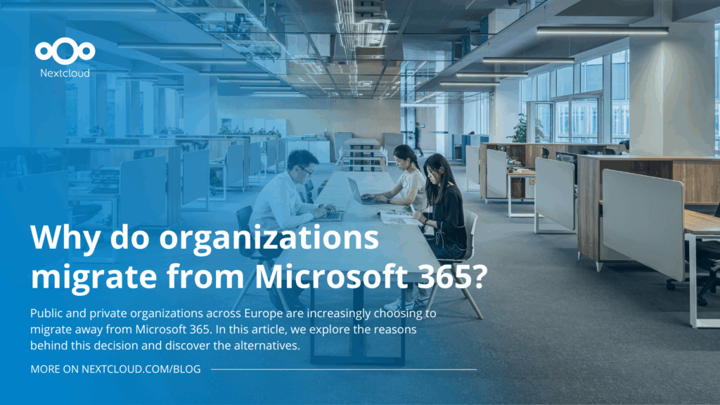 Why do organizations migrate from Microsoft 365