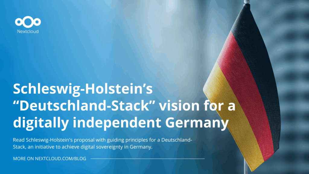 Schleswig-Holstein’s Impulspapier for the “Deutschland-Stack” vision for a digitally independent Germany featured image blog post