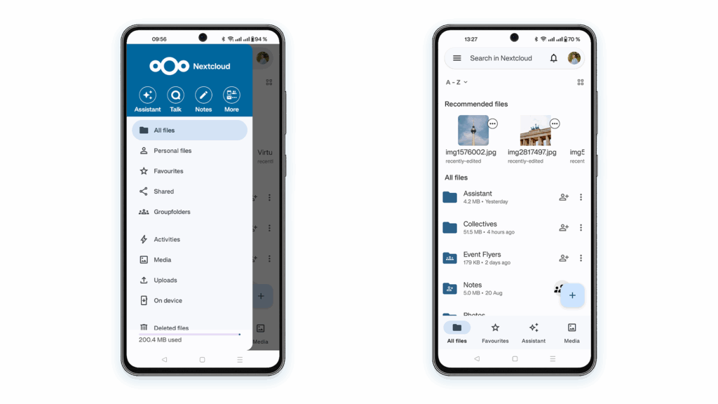 Nextcloud Hub 25 Autumn: Files app for Android copy