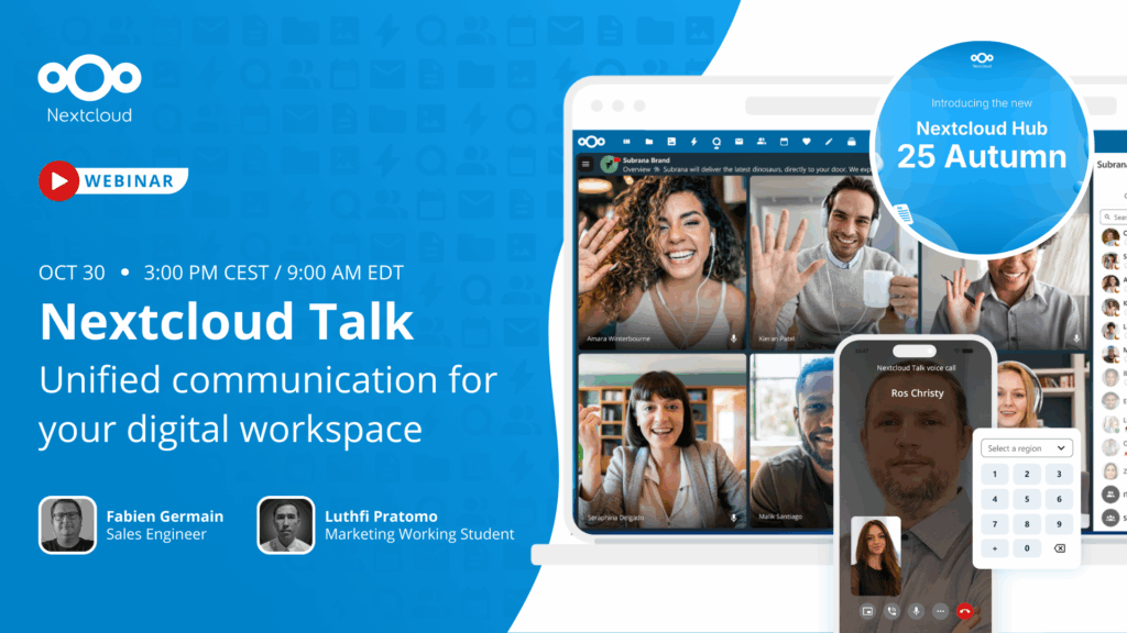 Nextcloud Talk: Unified communication for your digital workspace