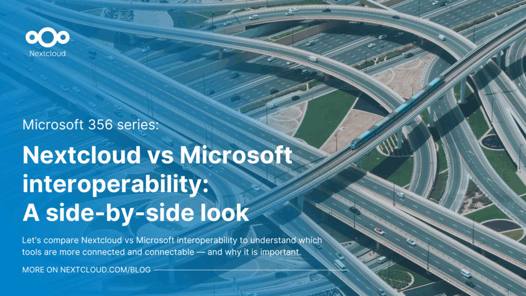 Nextcloud vs Microsoft interoperability blog