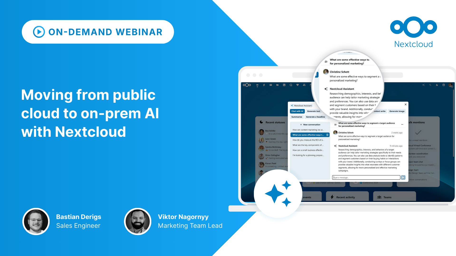 [On-demand webinar] Moving from public cloud to on-prem AI with Nextcloud