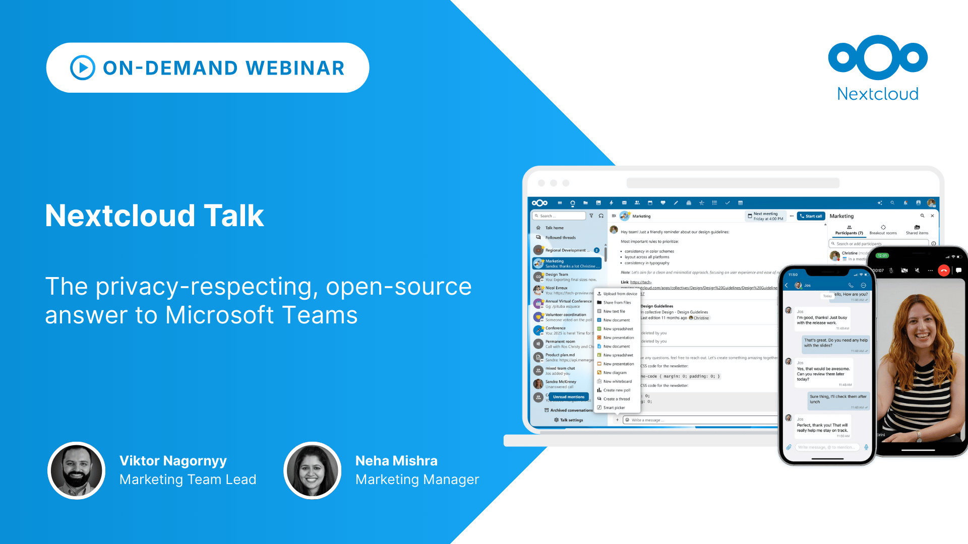 Nextcloud Talk: An open-source alternative to Microsoft Teams