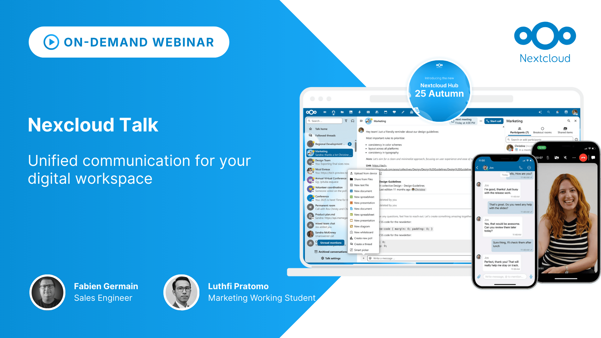 [Webinar] Nextcloud Talk: Unified communication platform