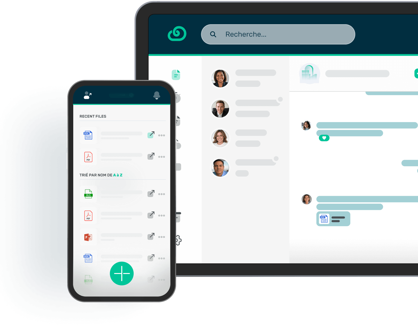 Nextcloud-based platform monlycee.net interface
