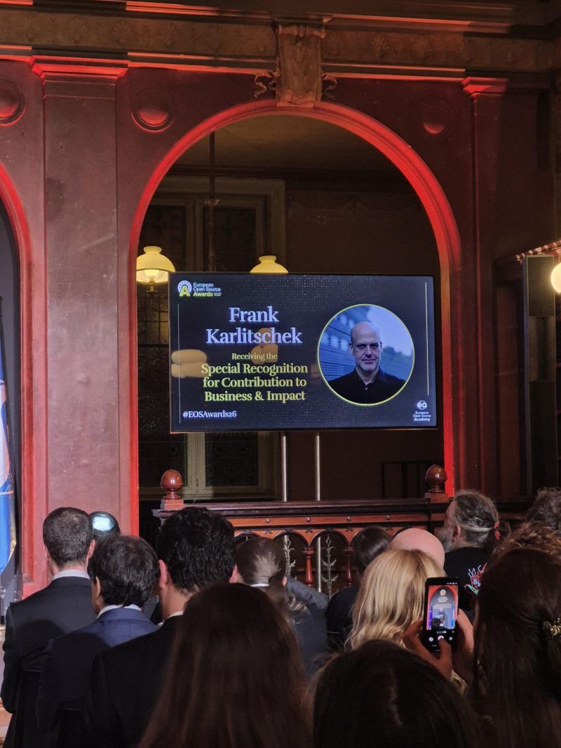 EOSA 2026 Frank Karlitschek award ceremony