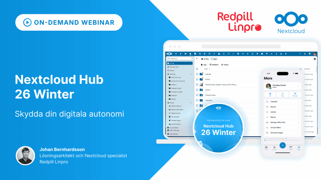 Nextcloud Hub 26 Winter: Skydda din digitala autonomi