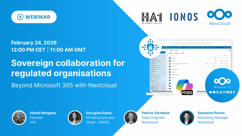 Sovereign collaboration for regulated organisations: Beyond Microsoft 365 with Nextcloud
