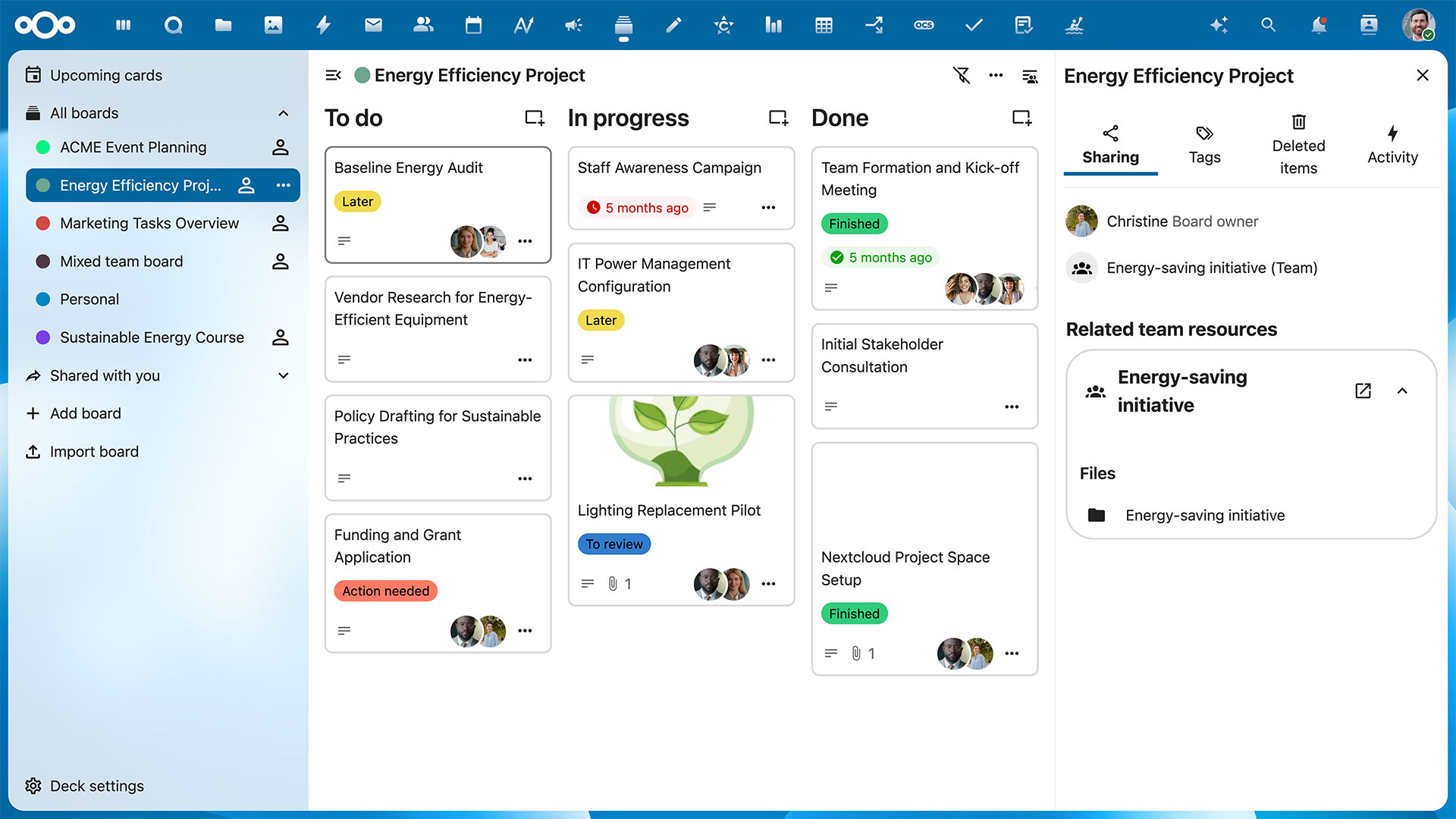 Nextcloud-Groupware-Deck-board-Hub-26-Winter