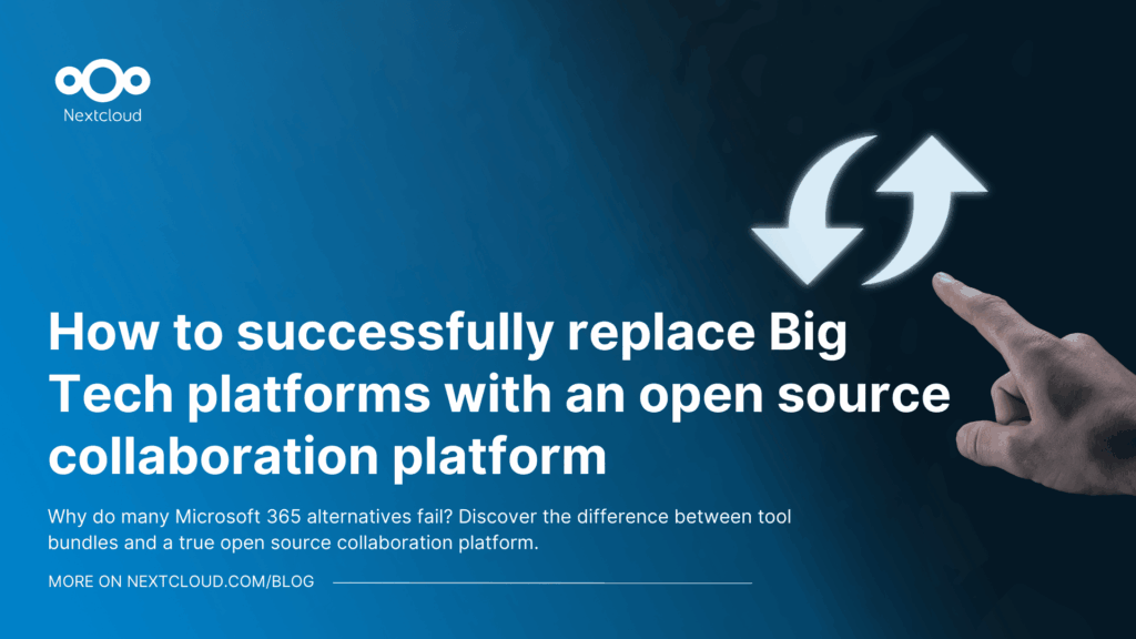 Replace Microsoft with an open source collaboration platform blog featured image