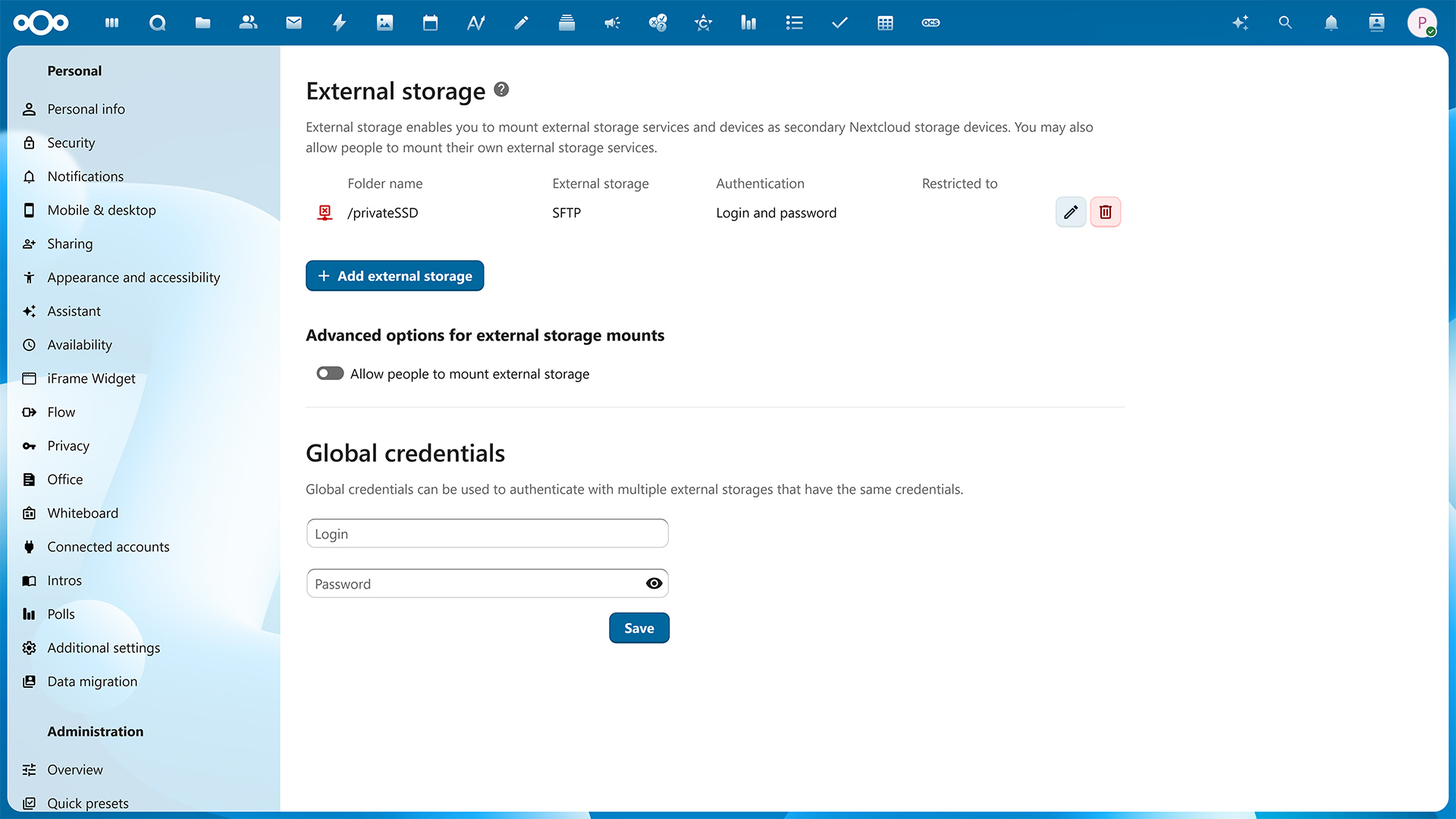External-storage-settings