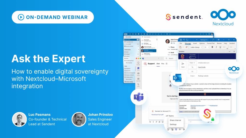 Ask the Expert: How to enable digital sovereignty with Nextcloud–Microsoft integration - On-demand