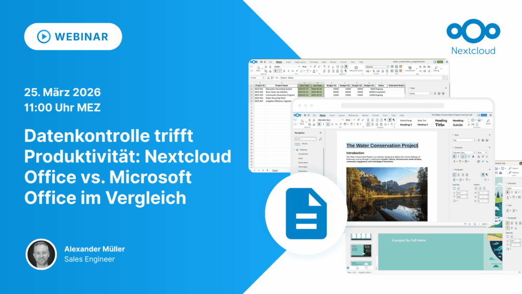 Datenkontrolle trifft Produktivität: Nextcloud Office vs. Microsoft Office im Vergleich