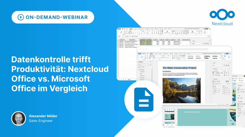 Data control meets productivity: Nextcloud Office vs. Microsoft Office compared - On-demand
