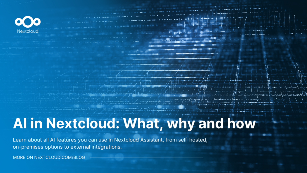 AI in Nextcloud: What, why and how (updated)