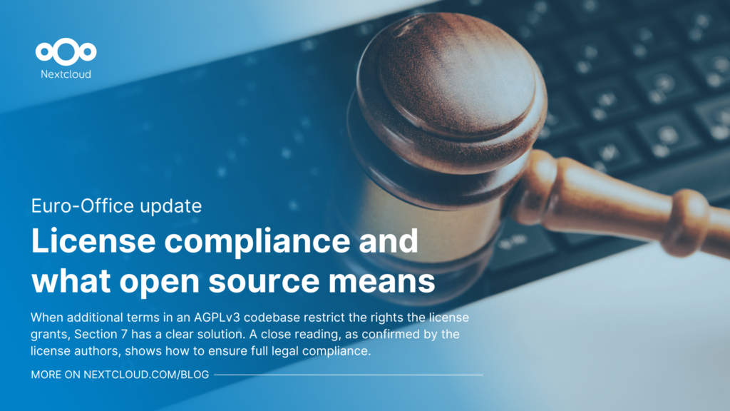 Euro-Office: License compliance and what open source means