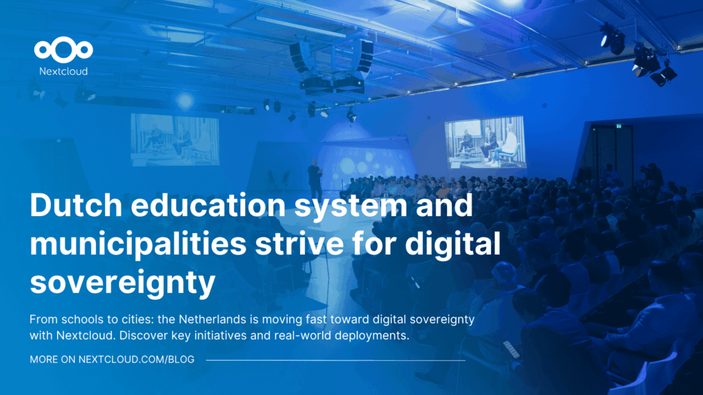 Featured image for blog post "Nextcloud Enterprise Day Utrecht 2026: Dutch education system and municipalities strive for digital sovereignty"