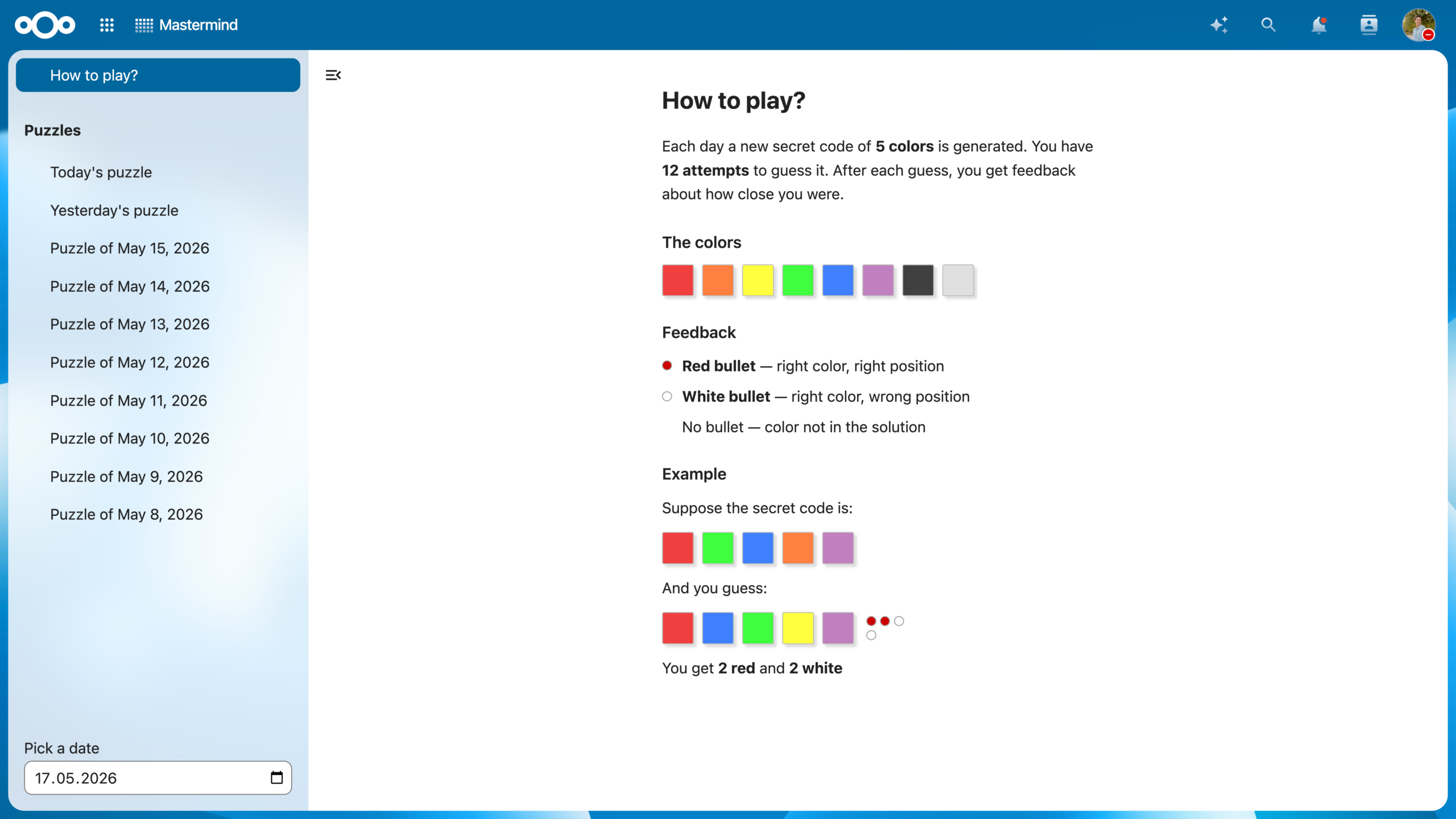 Nextcloud Hub 26 Spring Community app Mastermind