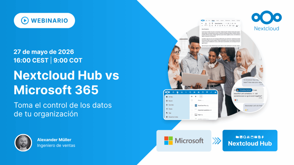 Nextcloud Hub vs Microsoft 365: toma el control de los datos de tu organización