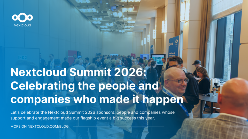 Nextcloud Summit 2026 sponsors