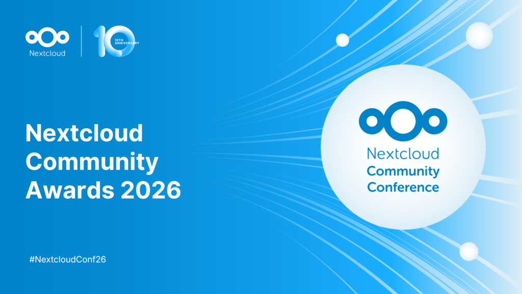 Nextcloud Community Conference: Nextcloud Community Awards