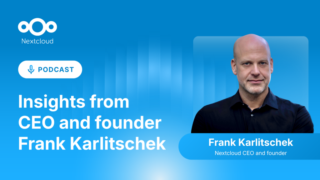 Nextcloud Podcast with Frank Karlitschek
