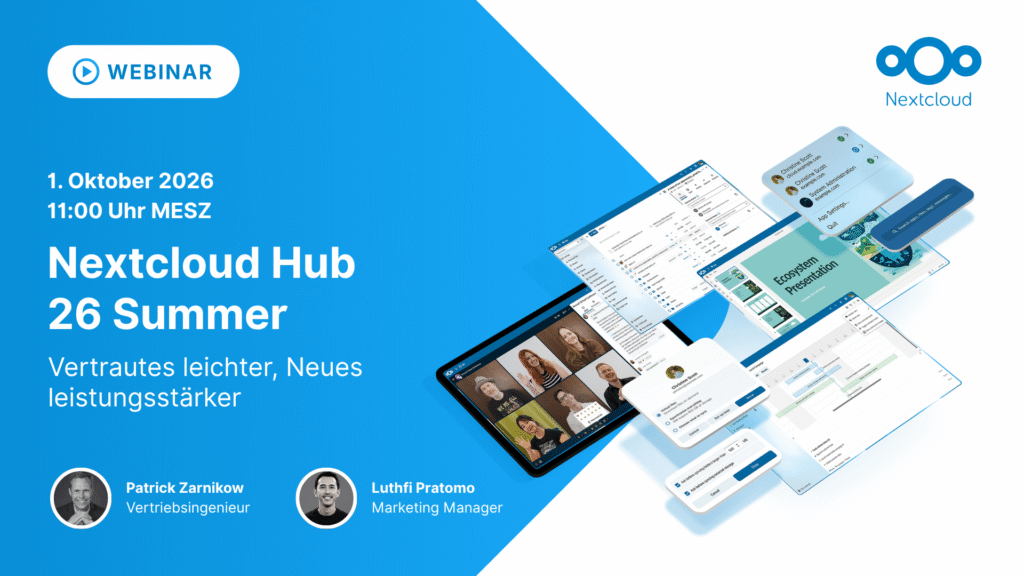 Nextcloud Hub 26 Summer: Vertrautes leichter, Neues leistungsstärker