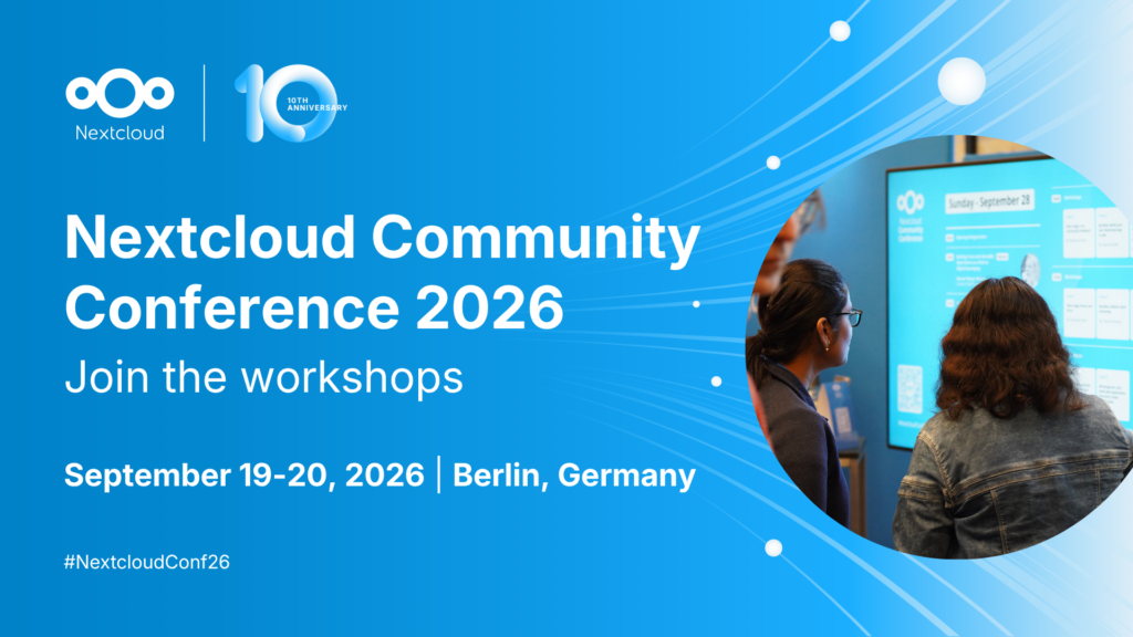 Nextcloud Community Conference 2026 workshops blog