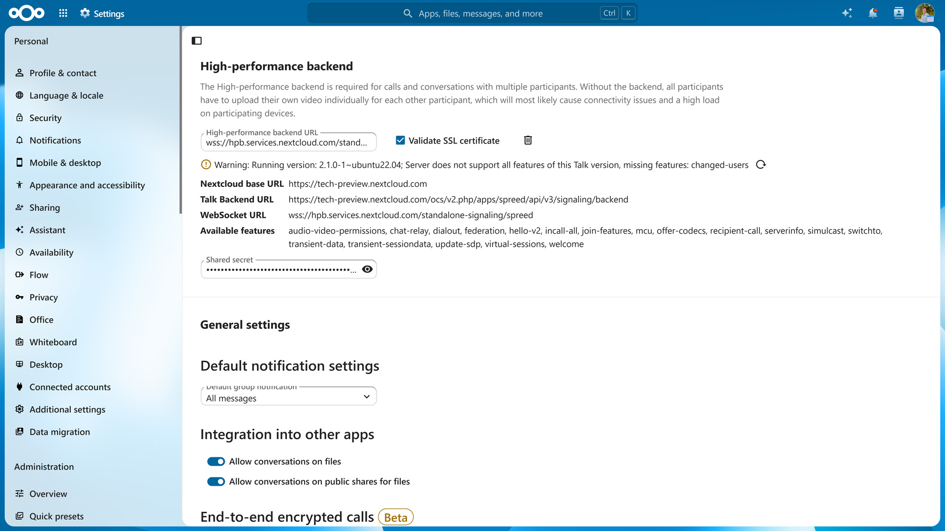 Nextcloud Talk - high performance back-end - Hub 26 Summer