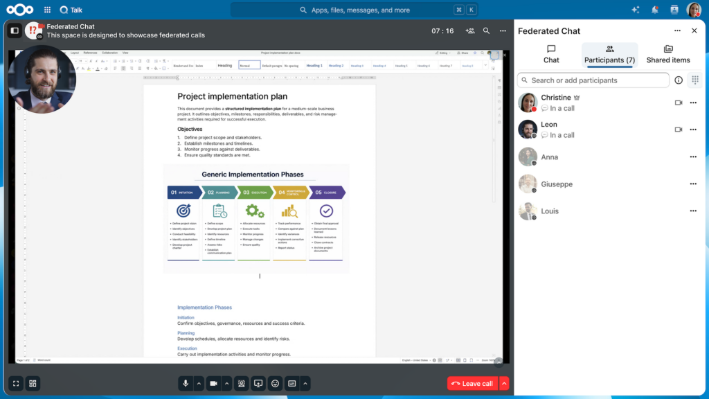 Nextcloud Talk federated call – Hub 26 Summer