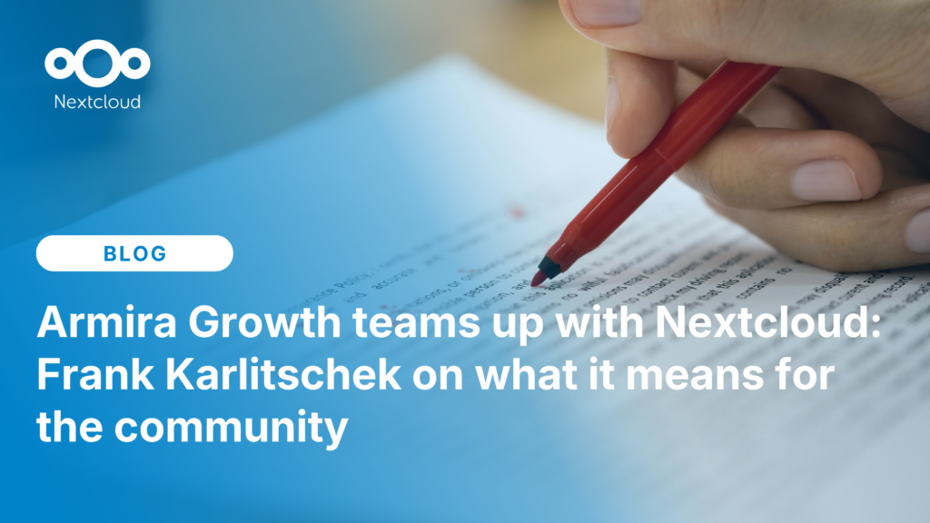 Armira Growth teams up with Nextcloud
