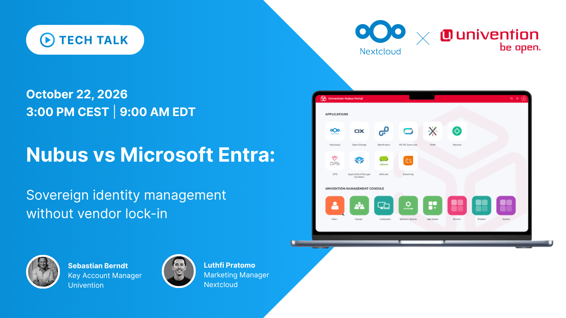 [Live Webinar] Nubus vs Microsoft Entra: Sovereign identity management ...