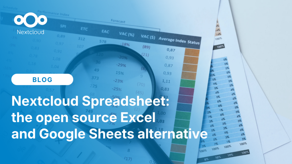Nextcloud Spreadsheet: the open source Excel and Google Sheets alternative