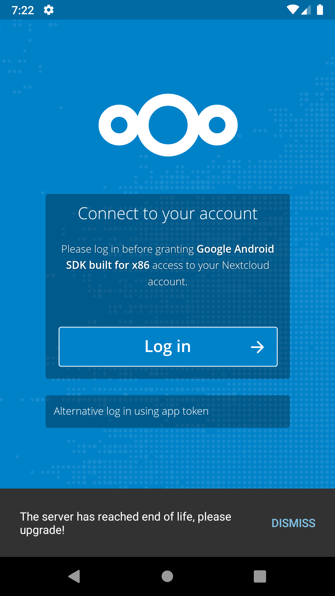 End-of-life notification in Nextcloud Files for Android 3.7