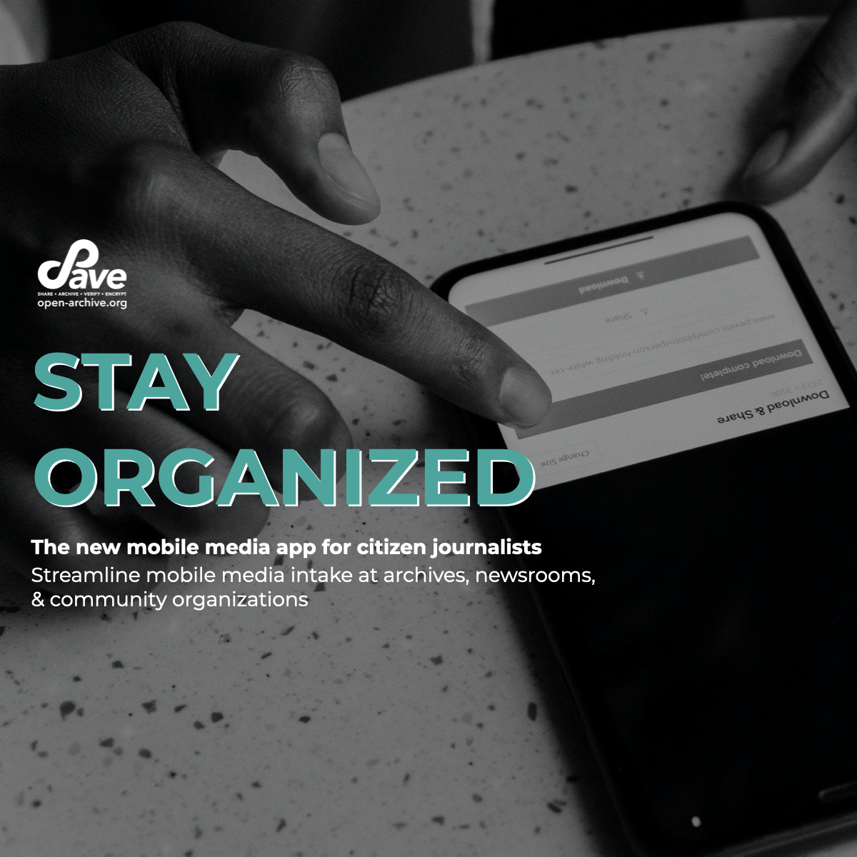 Stay organized by OpenArchive
