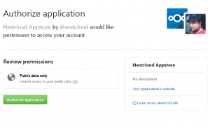 Log in with Oauth