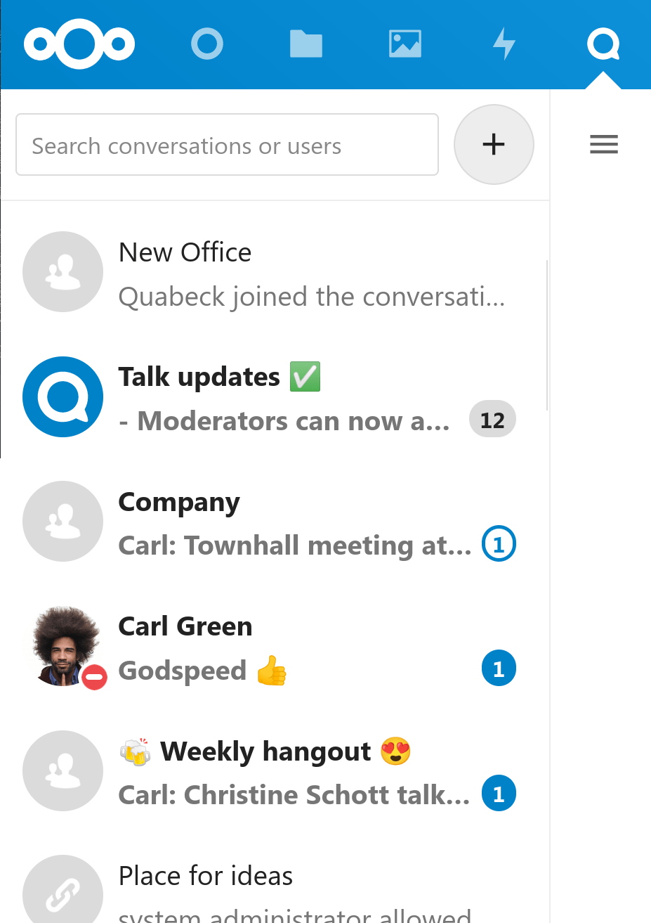 Talk now differentiates individual mentions from group mentions